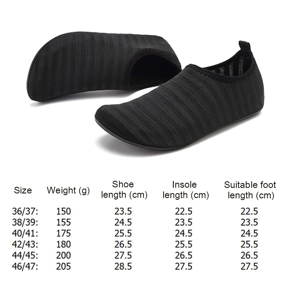 Schwimmen, surfen, bachschuhe, gestreifte strandschuhe, elastische slip-on-sneaker, wassersport, schwimmen, tragbar, outdoor-elemente