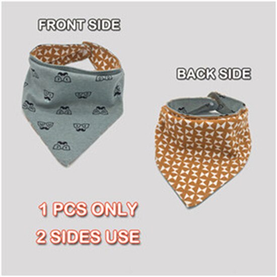Babadores de bebê tamanho grande menino menina algodão burp panos moda estampa animal do bebê duplo uso bandana babadores: 22