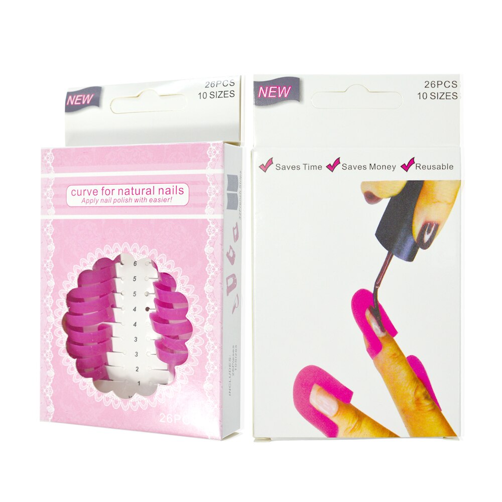 STZ 26 pièces/ensemble Nail Art pratique polonais protecteur français embouts moule outil doigt couvre ongles bord manucure pédicure accessoire NJ112