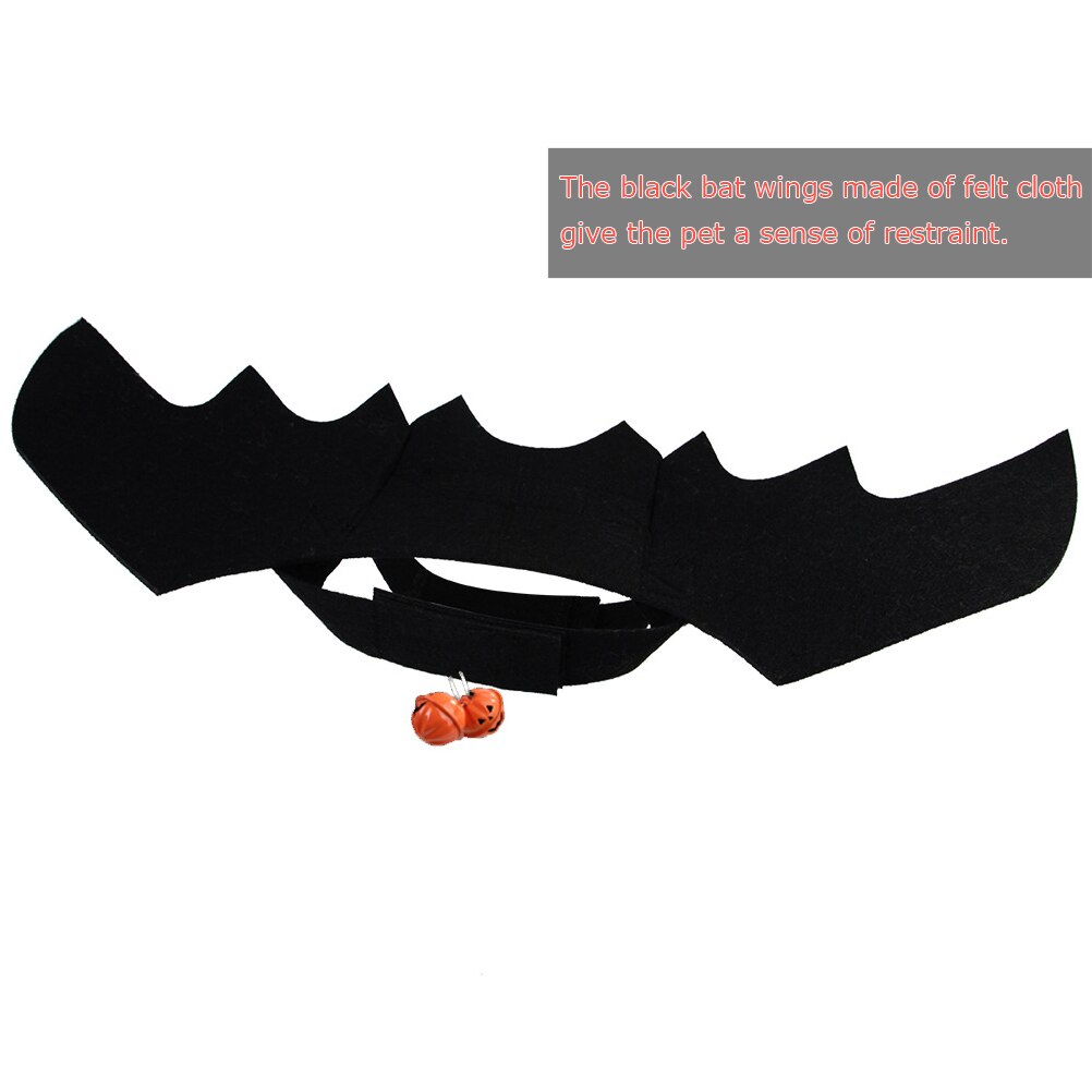 Gato de disfraz de Halloween fieltro alas de murciélago ligero mascota perro gato Cosplay disfraz de perro para de disfraces de Halloween