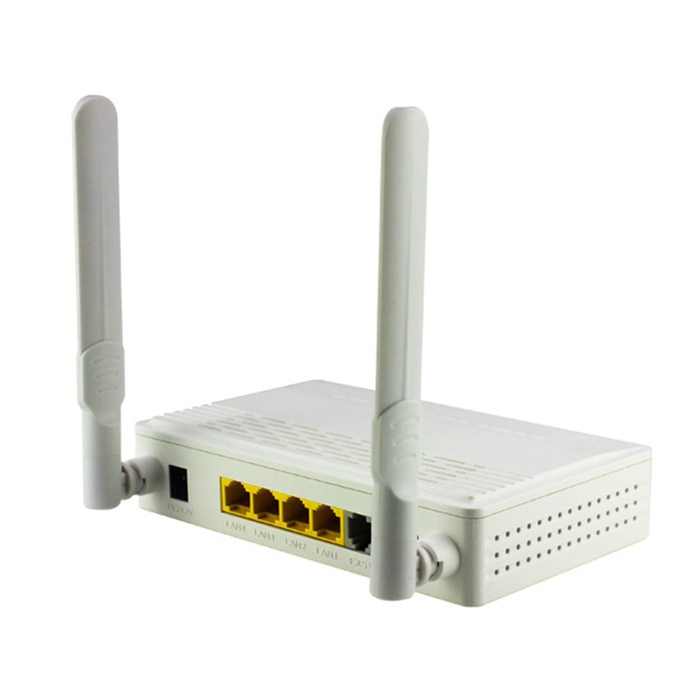 Vier-poort EPON ONU Terminal Met 1G3F + WIFI + POTTEN Voice Toepassing Op FTTH-Modus Mini Glasvezel modem Router Firmware