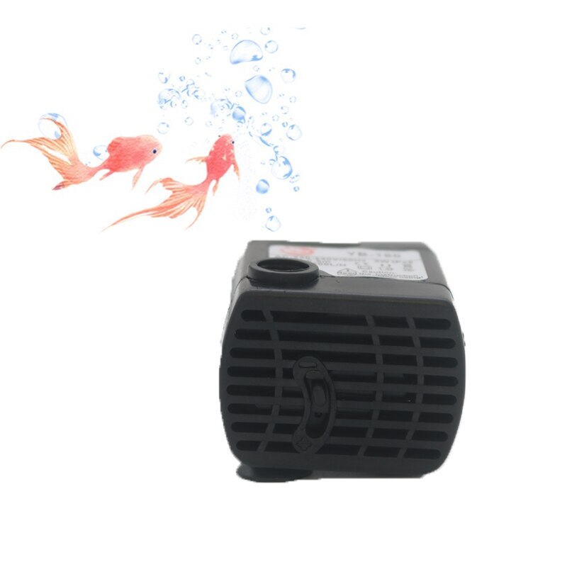 Aquarium Water Pump Ultra Quiet Filter Fish Pond Fountain Aquarium Tank High-lift 2.5W 200L/H EU Plug