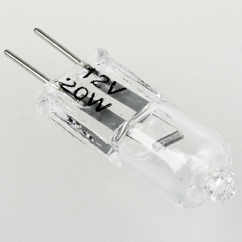 5 x g4 20w 12v klare halogen kapsel pærer energibesparende  of 30%  indbygget sikring