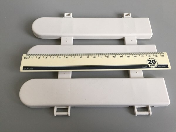 10 stk/parti  d17*h19cm hvite plast gjerde liten hagelapp kunsthekk bakgård dekor staket