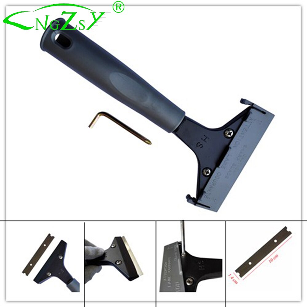 Auto Ijs Windows Fornuis Schoonmaken Muur Glas Schrapen Messen Lijm Sticker Film Poster Verf Removal Tool E29 + 10M