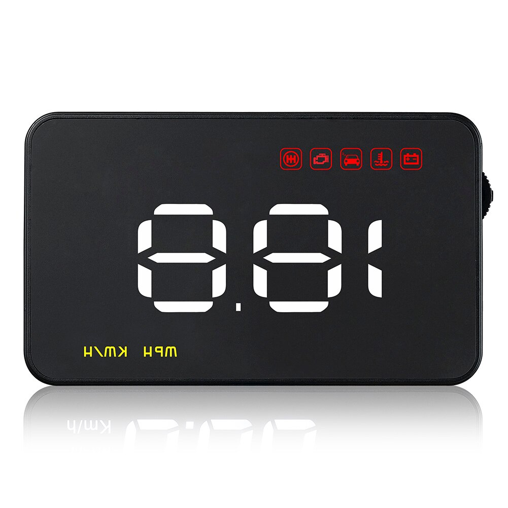 Universal HUD Digital Dashboard Overspeed Speedometer Alarm A1000 OBD2 Car Head Up Display