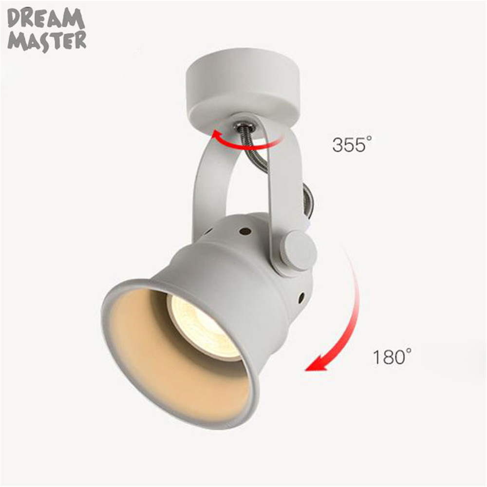 GU10 5W Led Track light Minimalist Ceiling Rail Tracking lighting Spot Rail Spotlights Replace Halogen Lamps AC 110V 220V 230V