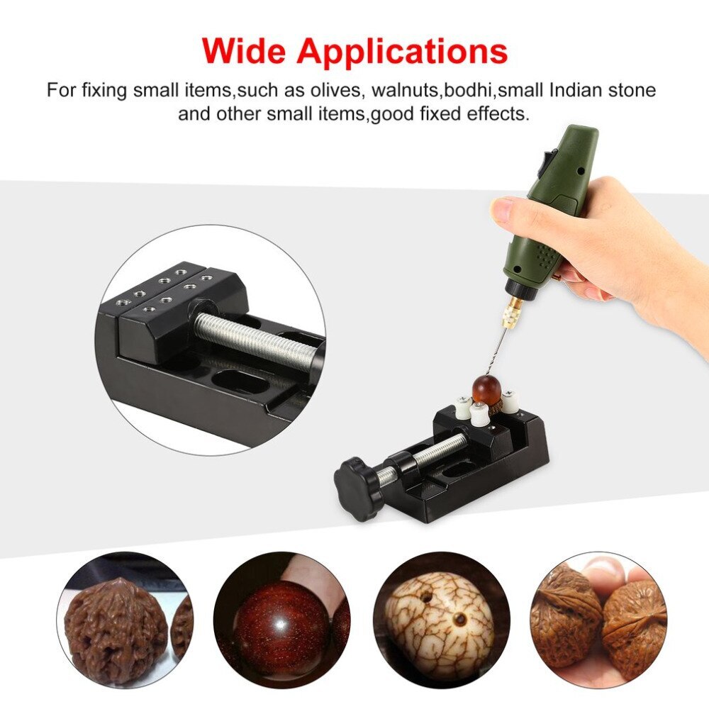 Cast Iron Bench Vise Table Vice For Jewelry Adjust Hand Tool Sculpture Craft Flat Pliers Drill Press DIY Bench Vise