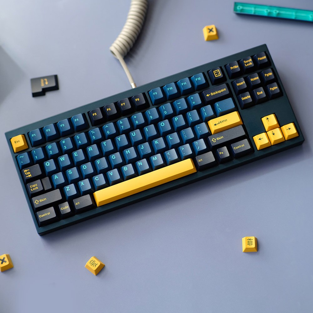 Teclado mecánico para Gaming GMK Merlin/Olivia/Aero, 173 teclas, perfil Cherry, doble disparo, para GMMK pro NJ68