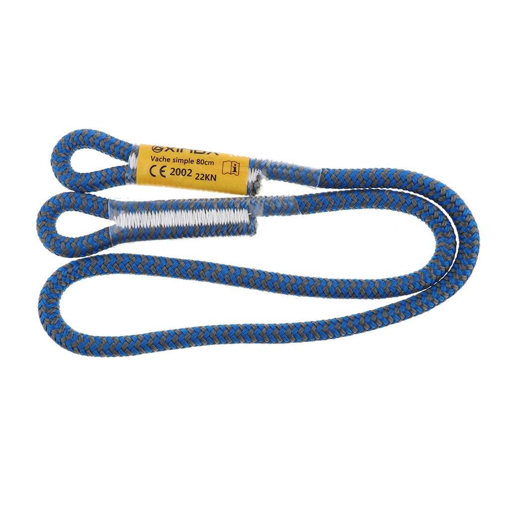 25kn 8mm prusik reb snor 80cm/100cm til arborist udendørs klatring hulevandring ziplining bjergbestigning canyoneering