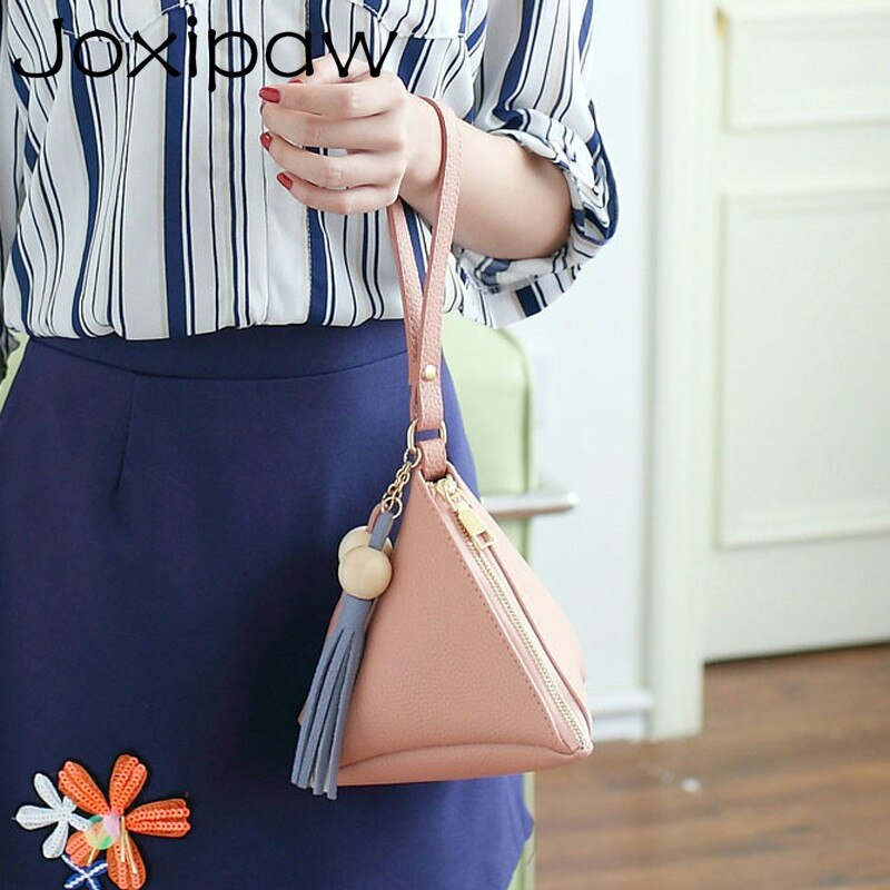 Mini Driehoek Vrouwen Clutch Purse Handtas Strap Kleine Vrouwen Tas Dame Koppelingen Casual Telefoon Pakket Joxipaw