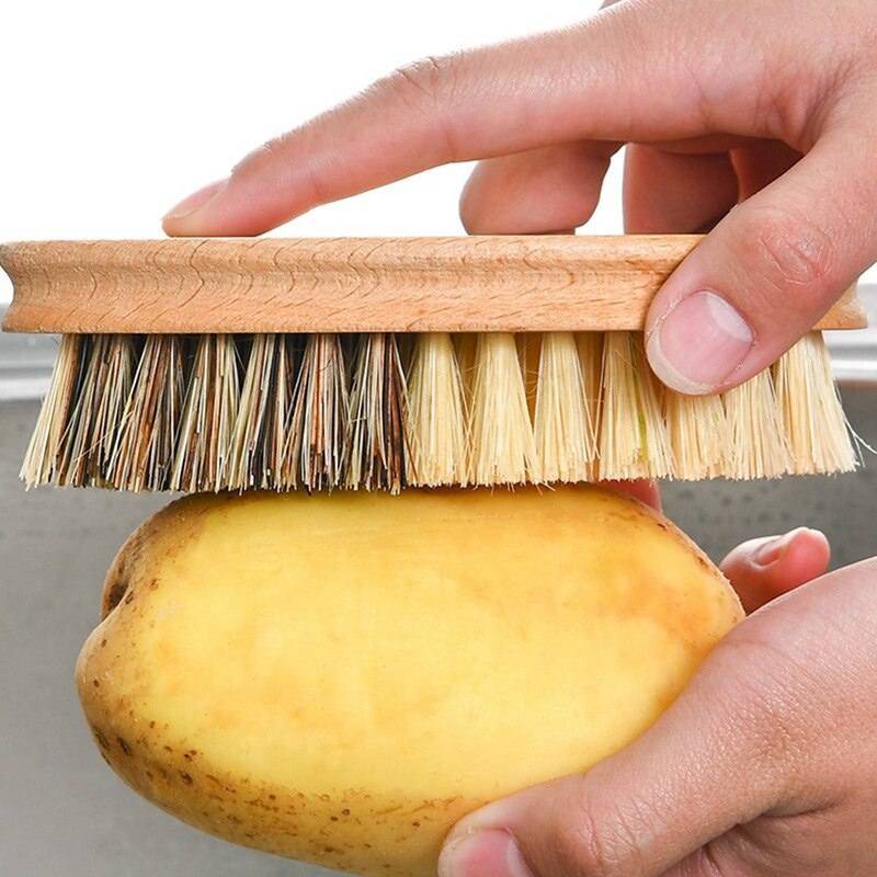 Di Palma da cocco Patata pelapatate Frutta Verdura Spazzola per La Pulizia facile Spazzola di Pulizia Carota Zenzero Pelapatate Da Cucina gadget