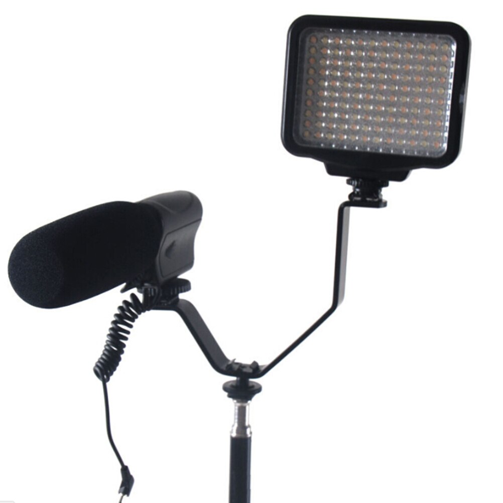 1 Pc 13*9.5*3 Cm Dual Shoe V Mount Bracket Voor Video Lampen Microfoons Monitoren Op camera 'S En Camcorders