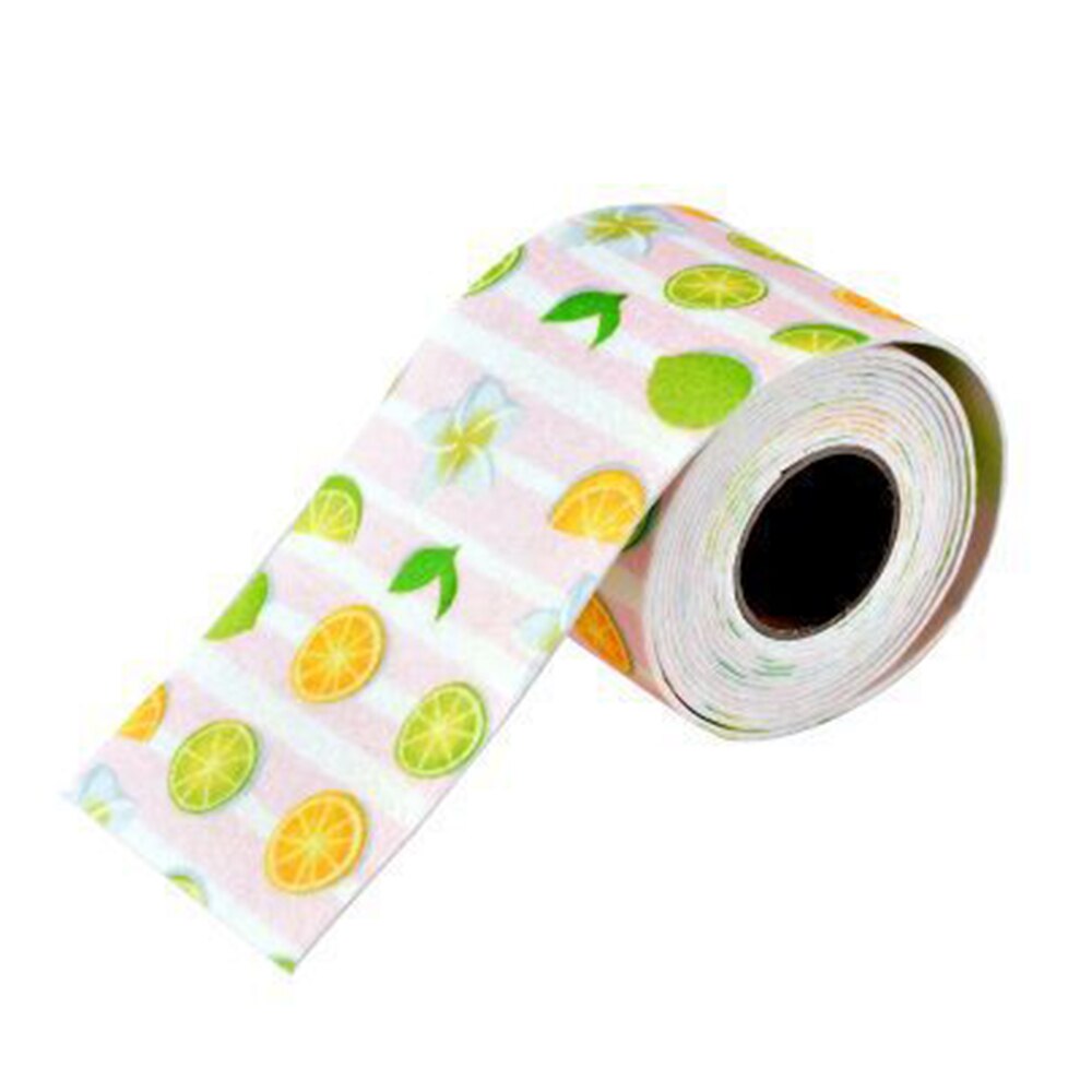 Bathroom Shower Sink Bathtub Seal Tape White Bathroom Kitchen Self-adhesive Waterproof Wall Sticker Cartoon Tape: 7