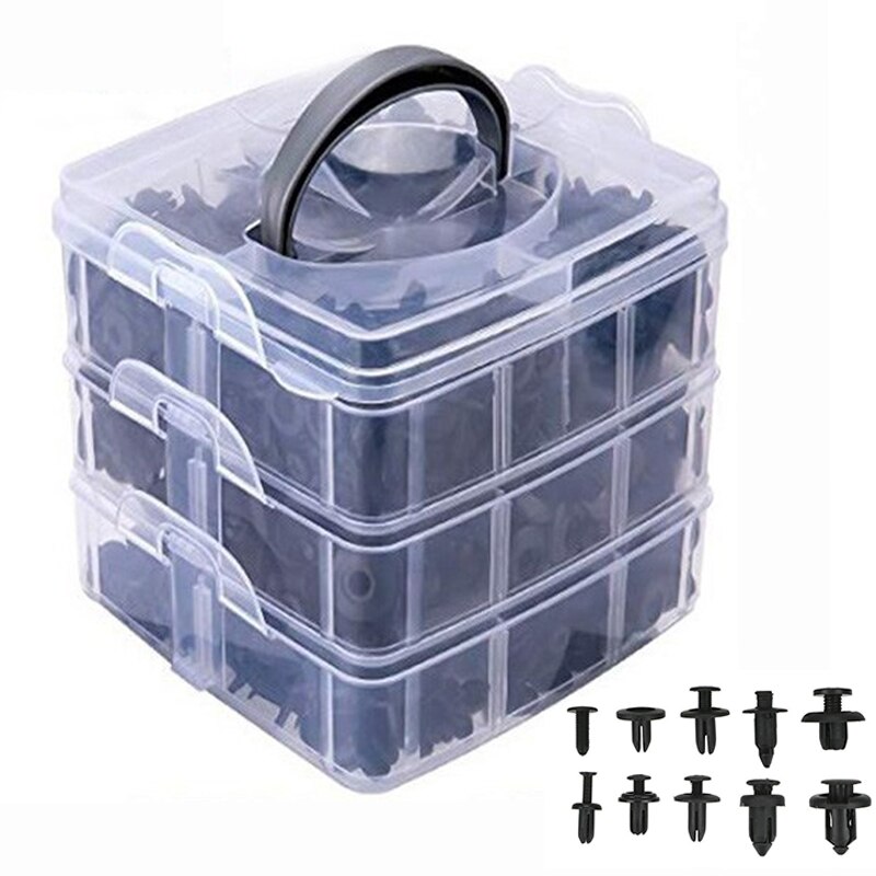 Kit de clips de fixation pour toutes les automobiles, rivets à pression, pour pare-choc, 620, pièces/boîte, clips de fixation de garniture