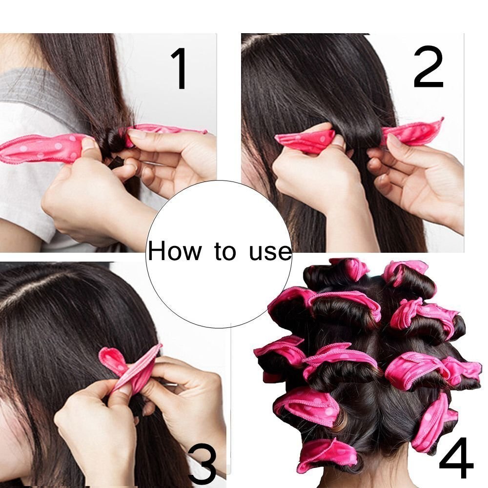 2/6/10 pièces mousse souple éponge bigoudis doux sommeil oreiller magique cheveux soin rouleau bricolage outils de coiffage pour cheveux longs moyens