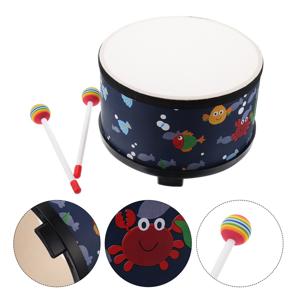 Hand Drum Percussion Wood Frame Drum Children Musical Instrument: Default Title
