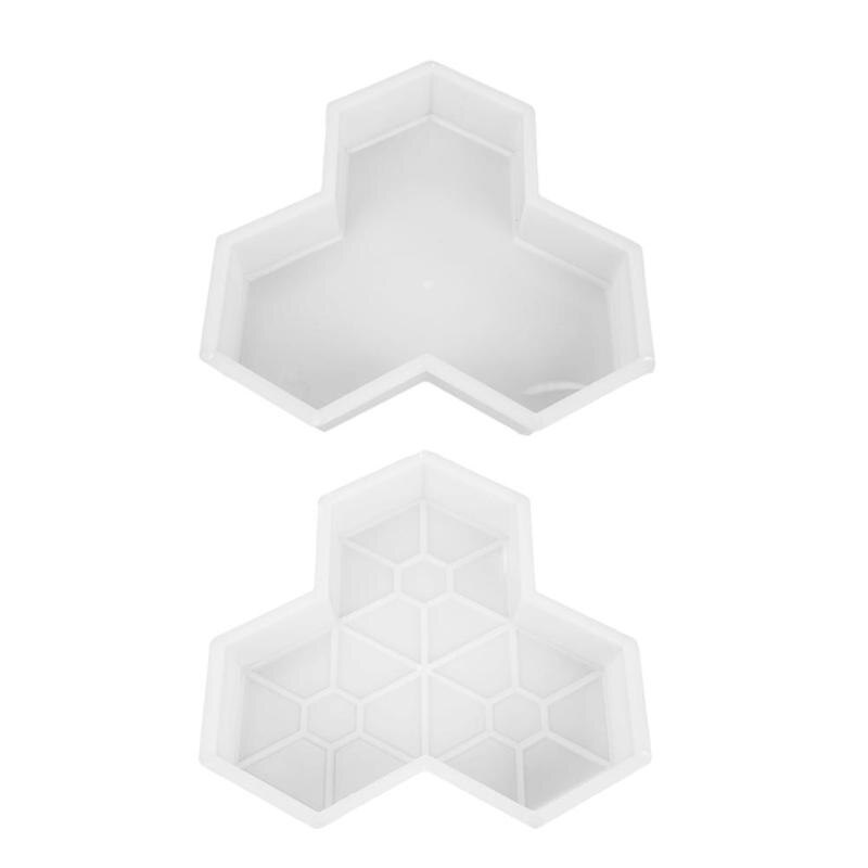 Gör det själv fyrkantigt spår betong plast kakel form plast kakel form stenläggning polypropen trottoar gångväg trädgård byggnad tillbehör