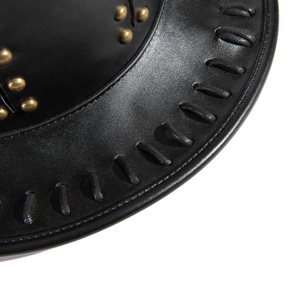 Engranaje Sombrero estilo Steampunk PU cuero sombrero victoriano masculino sombrerería tradicional magia mago gorras