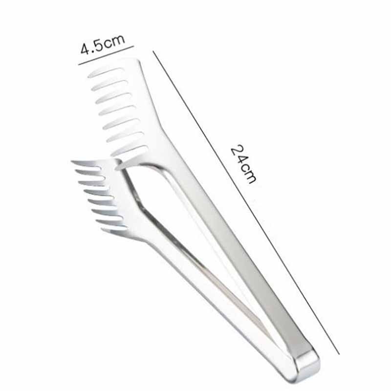 Pince à pâtes en acier inoxydable, support alimentaire, pince à Spaghetti, peigne alimentaire pour la cuisson des pâtes, accessoires de cuisine de Restaurant