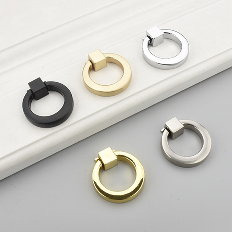 40mm runde türgriffe, farben gold, silber, schwarz, ring aus zinklegierung, für möbel, schubladen und schränke