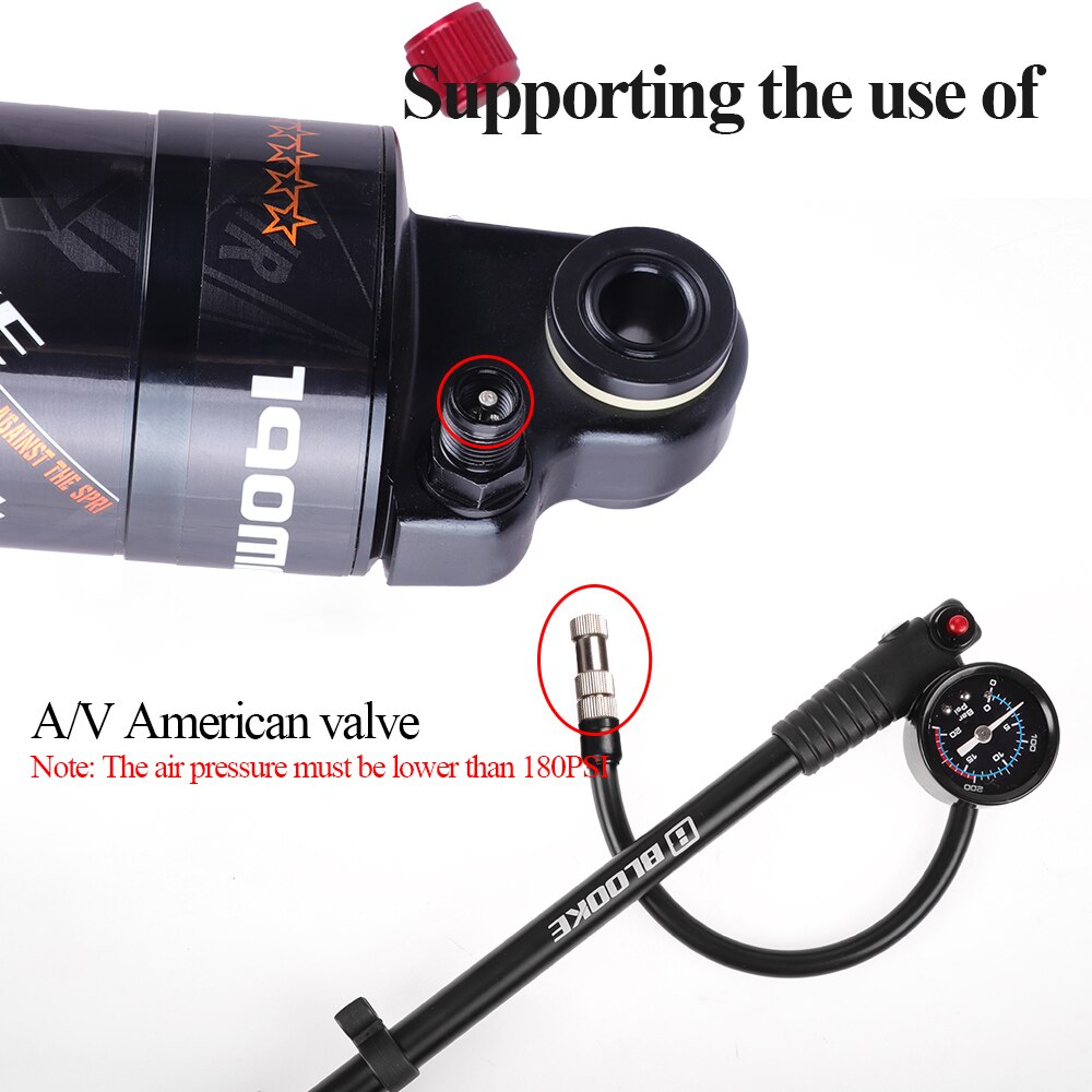 BLOOKE-amortiguador trasero de aire único para bicicleta eléctrica, suspensión de choque para Scooter de montaña, 125, 150, 165, 190 MM