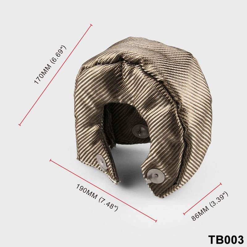 T3 Titanium Turbine Blanket Heat Shield Cover Fiberglass Turbine Charger Cover fiber Turbine Blanket Turbocharger Cover Wrap