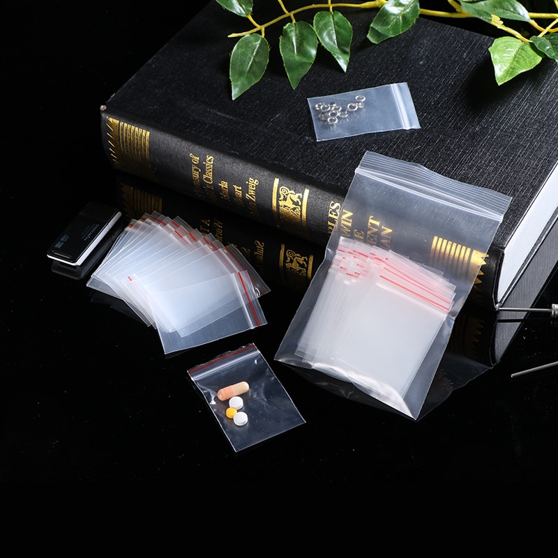 Mini Ziplock Zakken Plastic Rits zak Pil Verpakking Tassen Tiny Zip Lock Bag Kleine Self-Seal zak