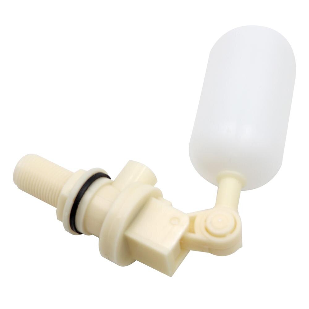 2PCS Adjustable Float Ball Valve DN15 1/2'' Inch White Plastic Water Control Switch Water Tank Inlet Auto Fill Float Ball Valve