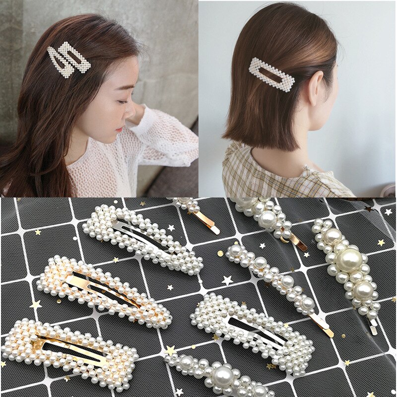 pearl hairpin ladies simple hairpin Korean hairpin hair accessories headdress styling accessories