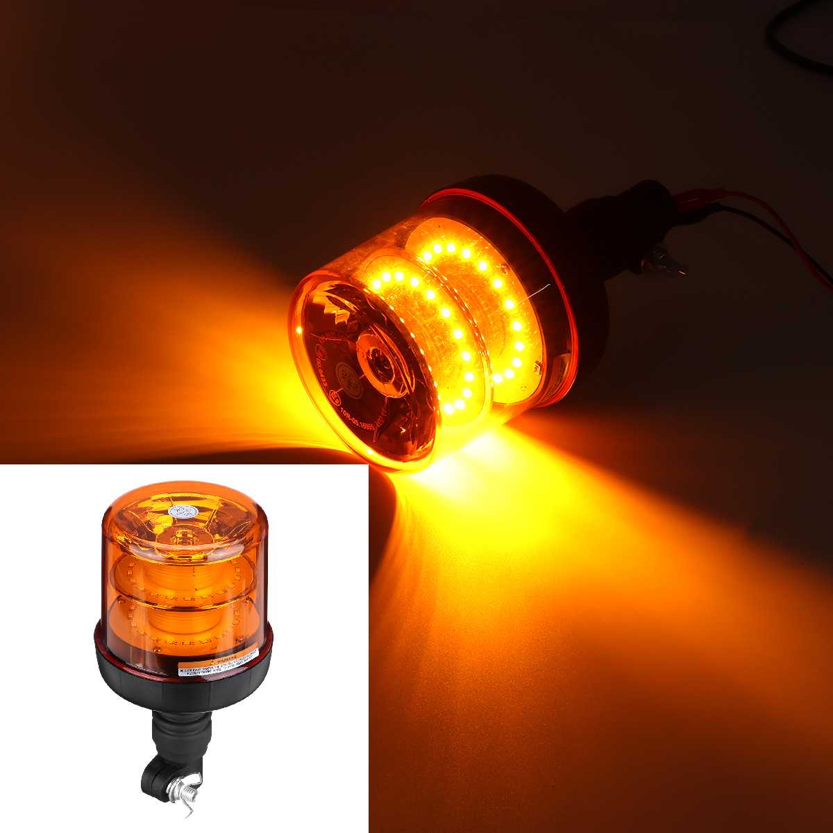 40 førte bil lastbil strobe advarselslys super stærkt blinkende nødadvarsel lys gul fyr arbejdslampe  e9 til traktor: Type 2
