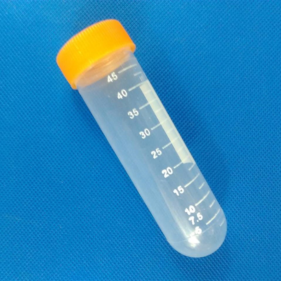 10pcs/lot 50ml Plastic Test Tubes Centrifuge Tubes with Screw cap Round bottom Polypropylene Sample Tube Experimental Supplies