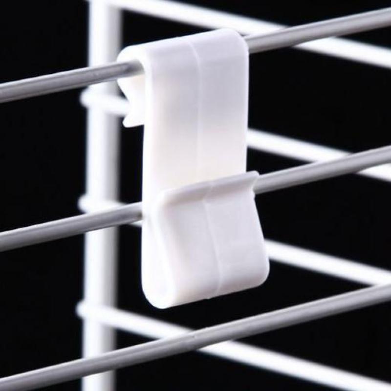 Plastic Power Wing Clips Zware Gegolfde Bouw Power Panel Sidekick Displays Dubbele S Haak Draad Plank Teken Vel