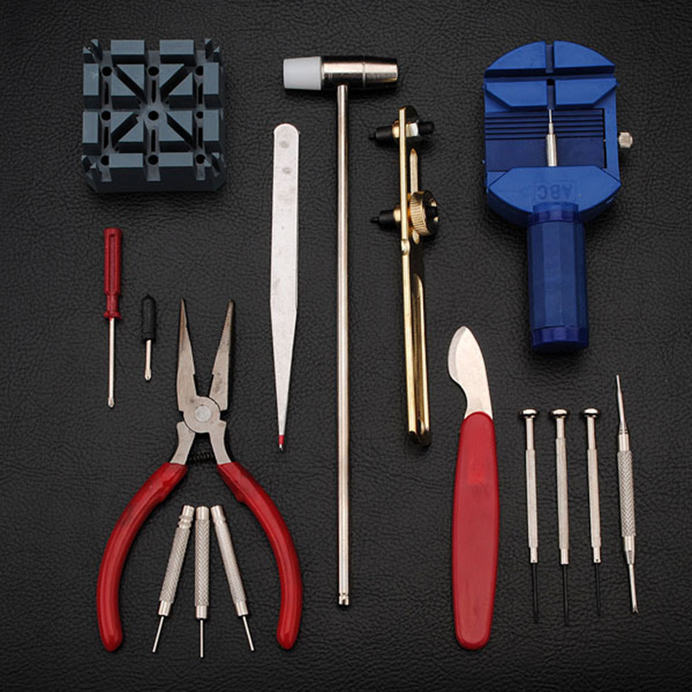 16Pcs /set Watch Tools Watch Case Opener Link Pin Remover Repair Tools Kit Watchmaker Tools