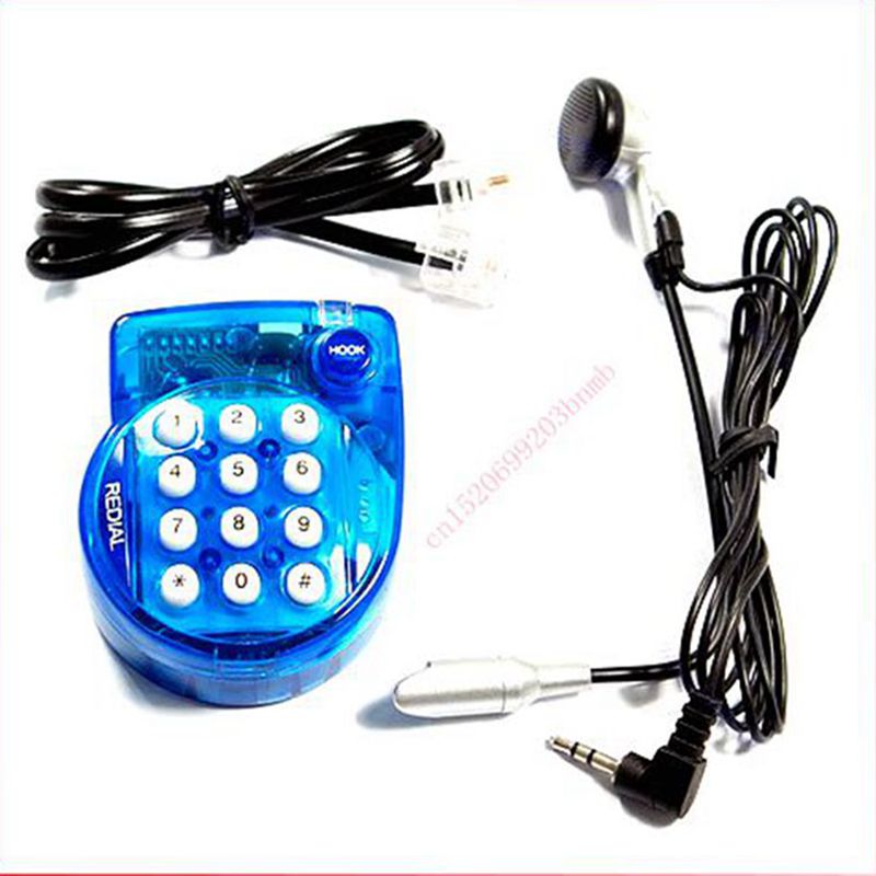 Mini B Handen Mini Gratis Draadgebonden Telefoon Telefoon Hoofd + Headset