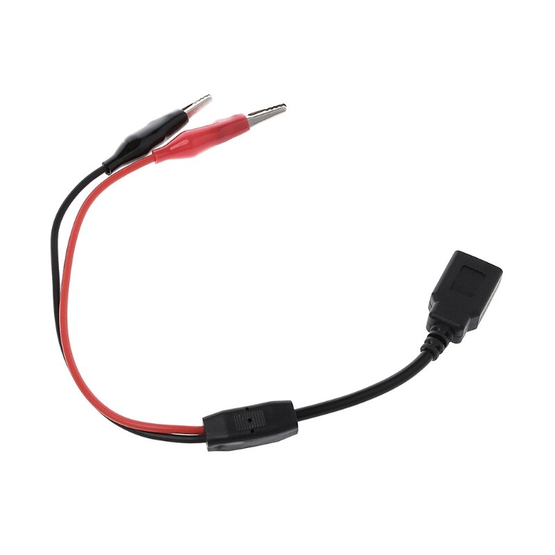 Koperen Alligator Clips Met Draad Vrouwelijke Usb Connector Meetsnoeren Krokodil Klem W-Winkel Oct31_A