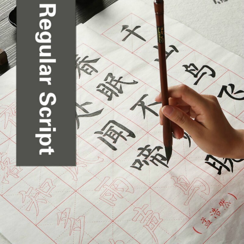 Brush Calligraphie Copybook Students Chinese Calligraphy Practice Copybooks Basic Poem Regular Script Calligraphy Copybook