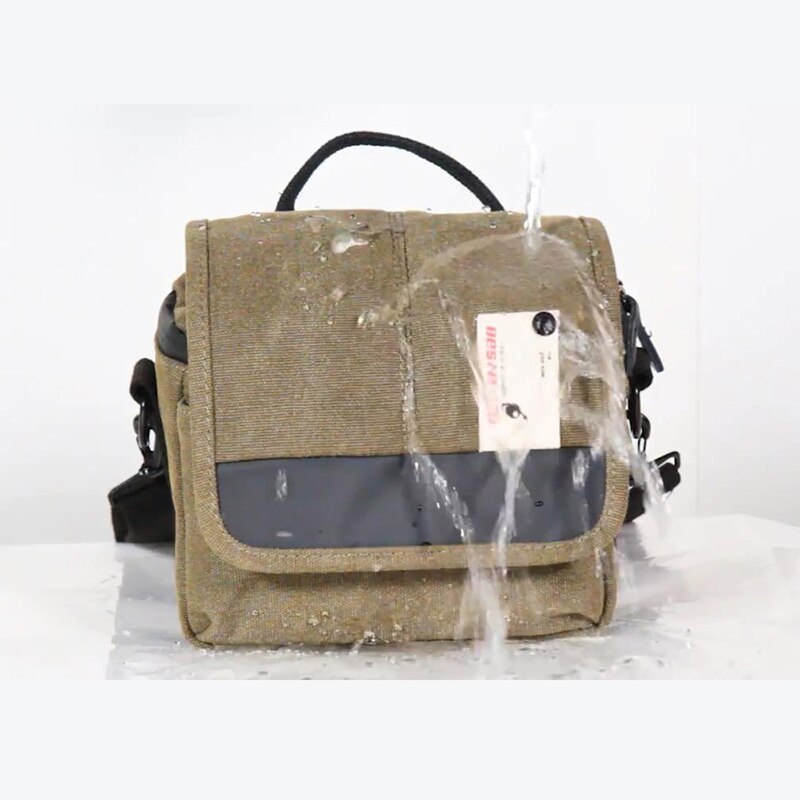 Besnfoto BF-1015 Mirrorless DC Handbags Photography Bag Canvas Waterproof Waist Case For Canon Nikon Sony DSLR Camera