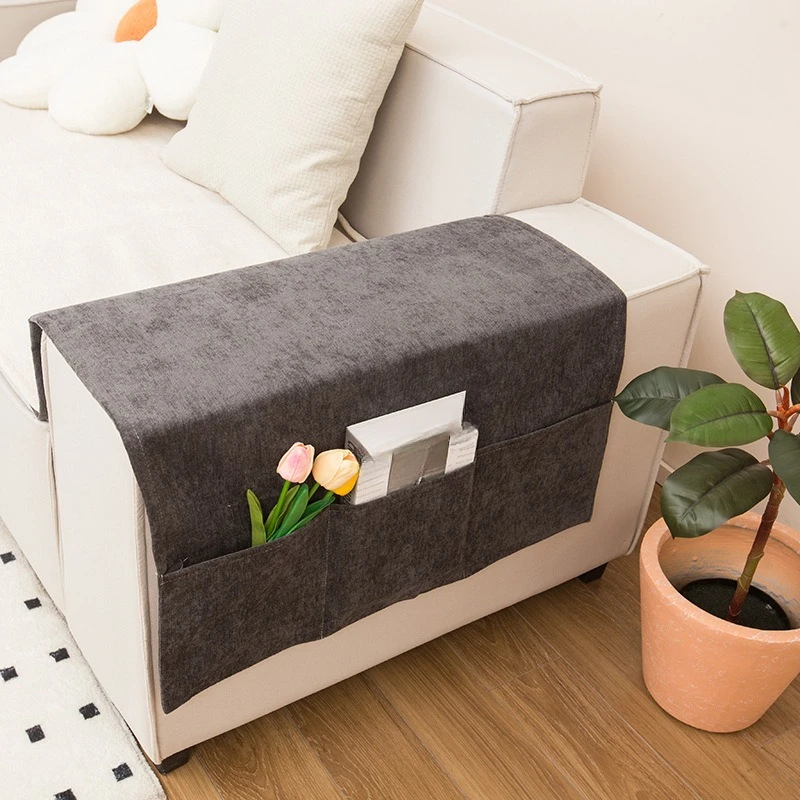 1PC Sofa Armrest Organizer Pouch Sofa Cover Side Pockets Storage Organizer Hanging Pouch Anti-slip Dustproof Sofa Armrest Gloves: MAIZE / 60*120cm