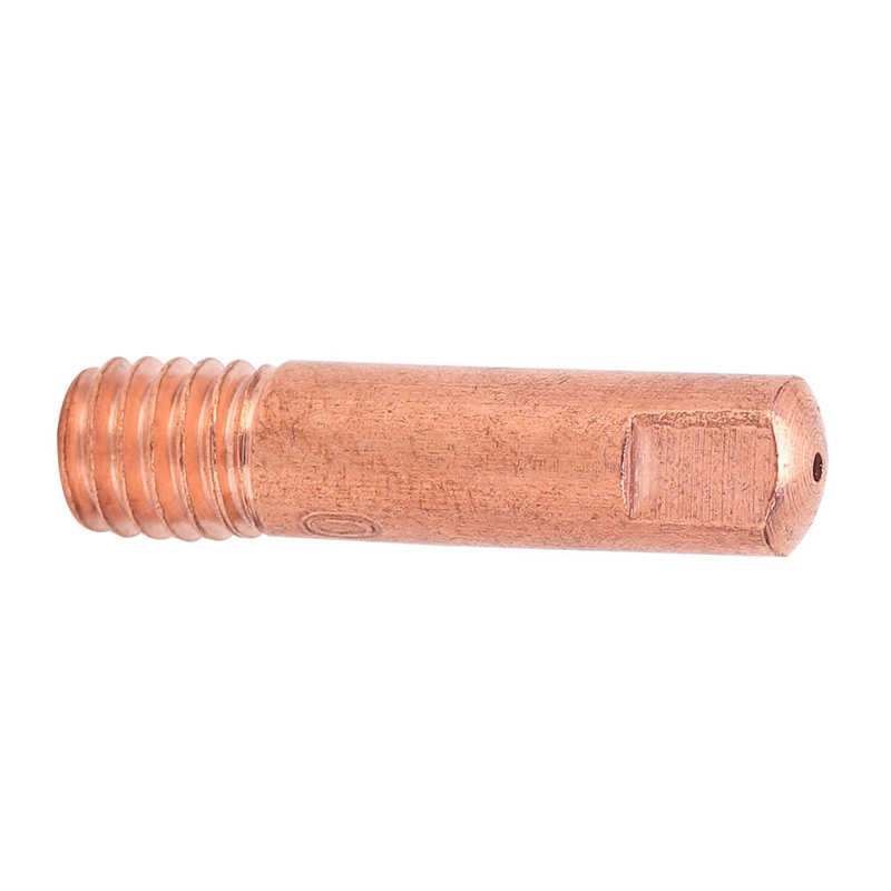 Soldeer Hoofd Solderen Gereedschap Contact Tips M6 Geleidende Nozzle Koperdraad Voeden Lassen Accessoires 15AKx0.8mm