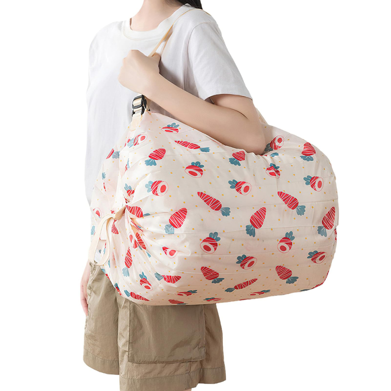 Reusable Waterproof Large Capacity Shopping Bag Oxford Cloth Foldable Travel Sea Beach Supermarket Multifunctional Storage Bag