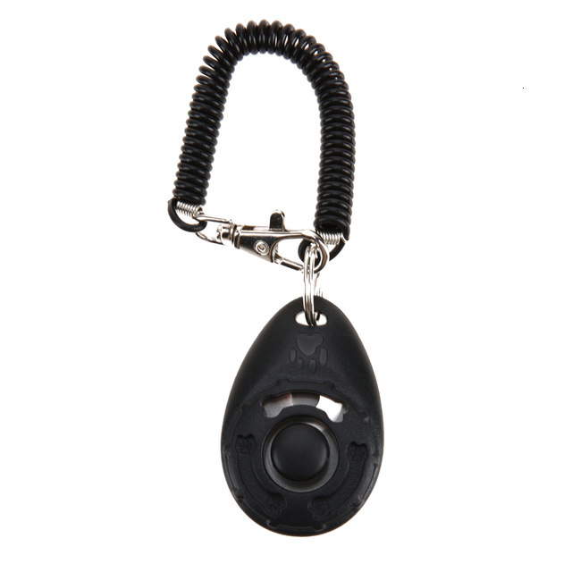 Dog Train Clicker for Trainer Pet Training Clicker Sound Training Tool Portable Pet Products: Black