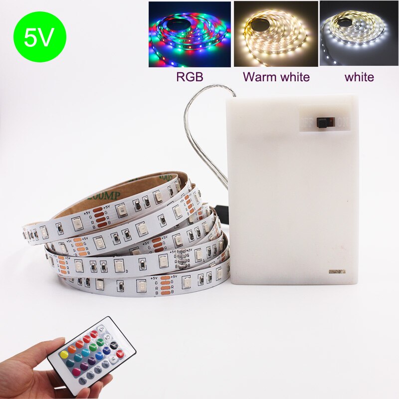 3A 5V 50CM 1M 2M 3M 4M 5M USB Cable Power LED Strip Light Lamp SMD3528 Christmas Desk Decor lamp Tape For TV Background Lighting
