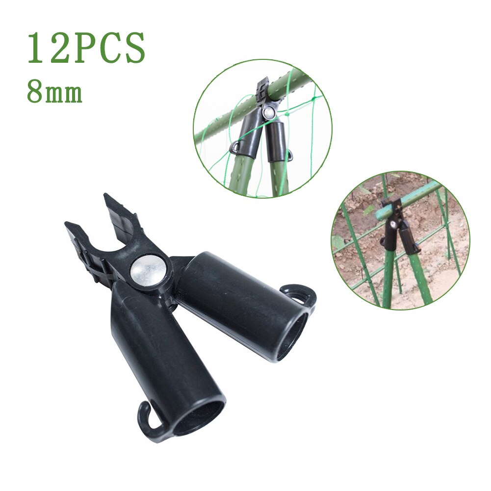 Accesorios de pilar de toldo para soporte de plantas, Clip tipo A, montaje rápido, soporte de vid de escalada, Conector de estante, Clip de sujeción, 12 Uds.