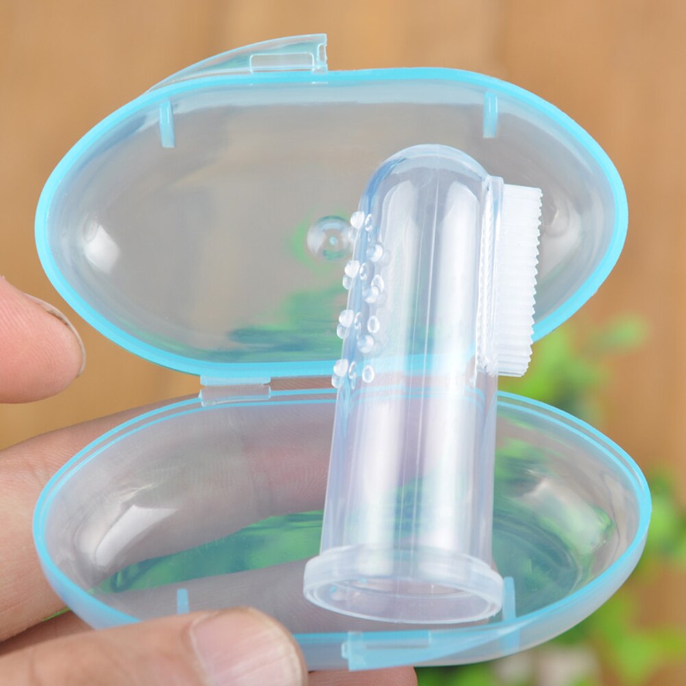 Finger Toothbrush For Kid Imported Food Grade Safe Silicone Tongue Teeth Cleaning Deciduous Teeth Brush Care Tool Mouth Products