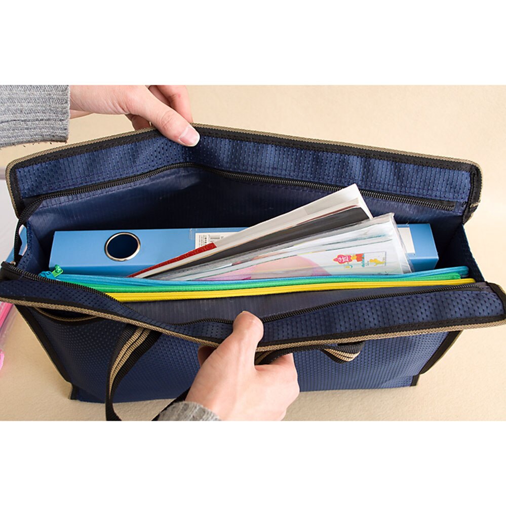 office A4 documents folder bag, file organizer bag with handle