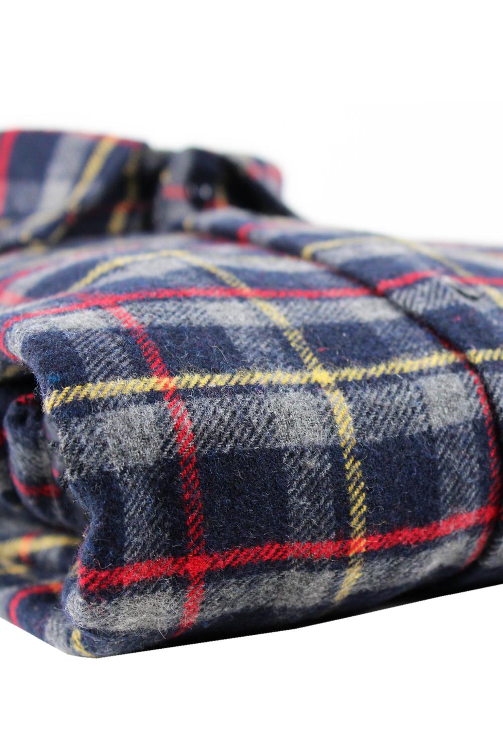 Herre skjorte vinter varm camisa femininas langærmet tyk flannel rutet skjorte flannel skjorter fuld bomuld topby varetta tyrkiet