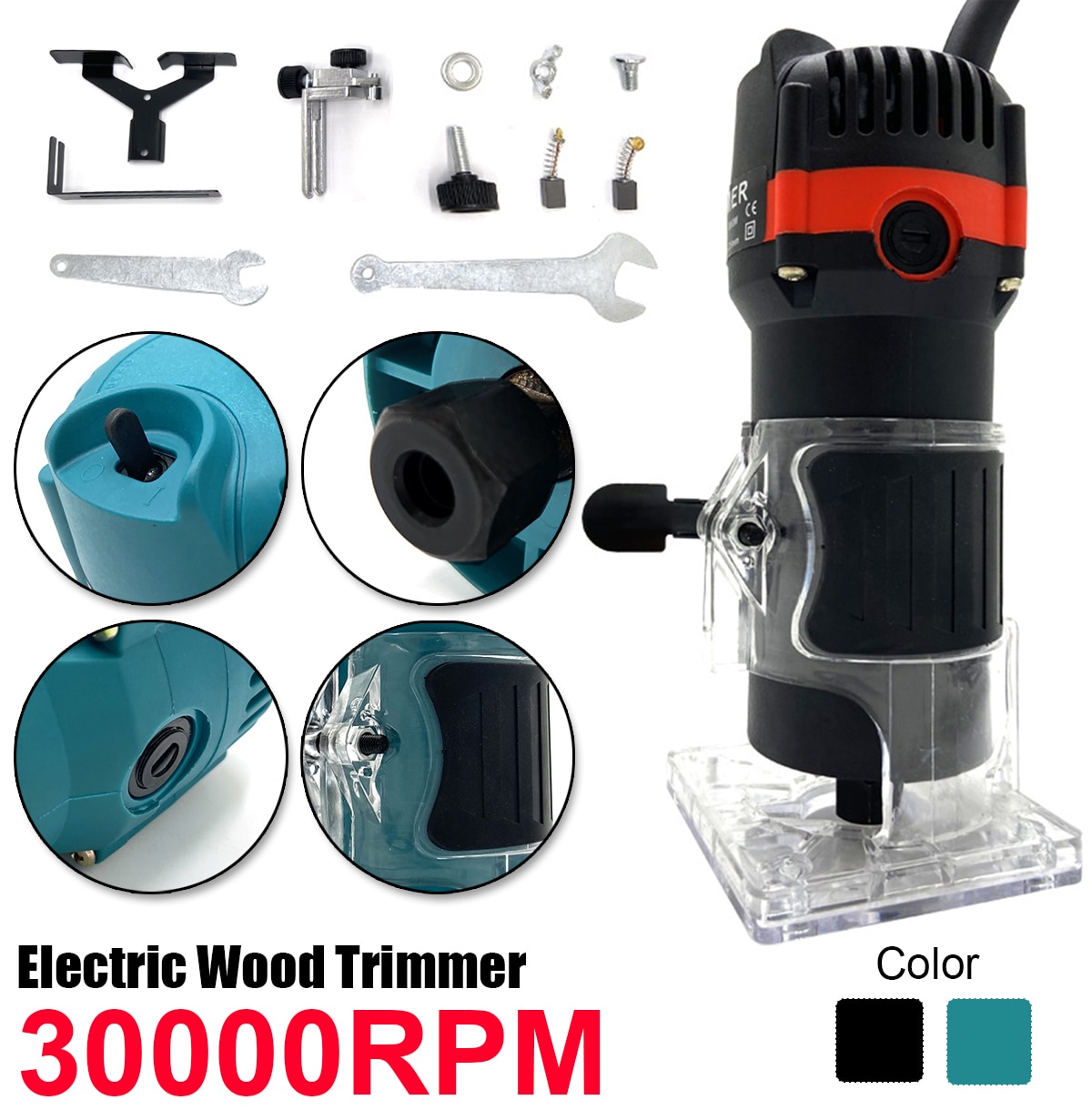 3500W Electric Laminate Edge Trimmer Mini Wood Router wood Carving Machine Carpentry Woodworking Power Tools Joiners Set