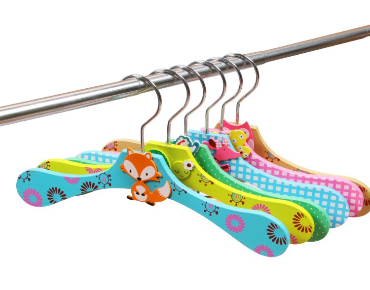 1 percha de niño de dibujos animados de animales, percha de niño infantil, percha de madera para niños, ganchos de ropa para sala de estar, suministros de baño MQ 021