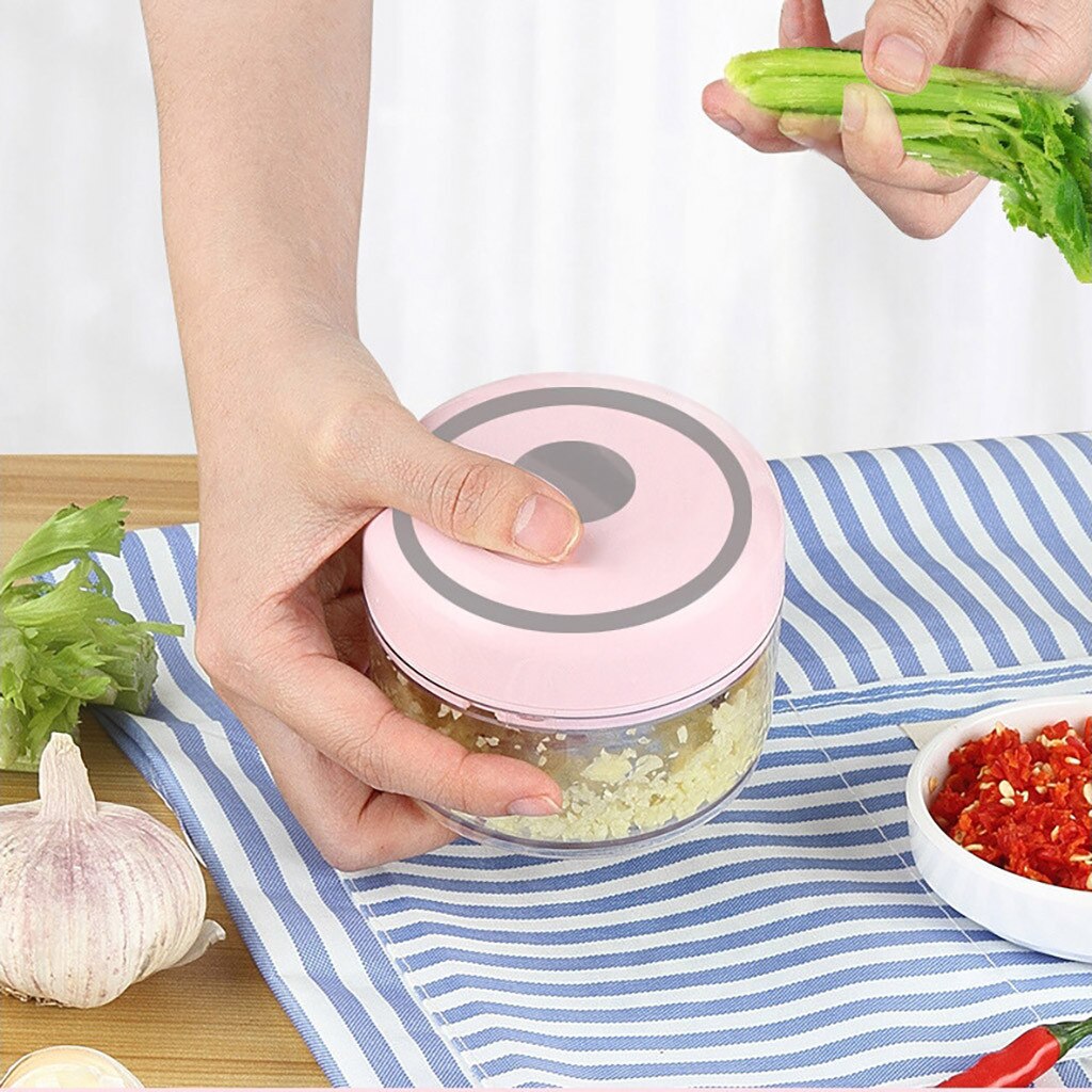 Portable Electric Crusher Multifunction High Speedy Vegetable Fruit Shredder Mini USB Rechargable Vegetables Garlic Cutter A05